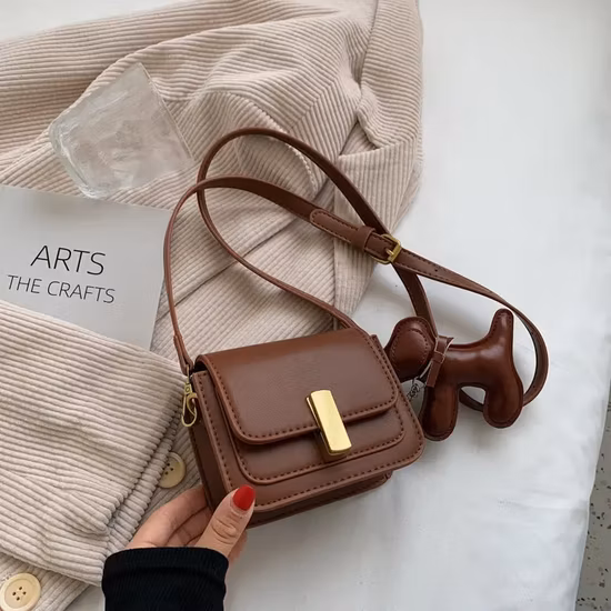 와이드 실버 2023 가방 여성 핸드백 숙녀 가죽 클리어 크로스 바디 백